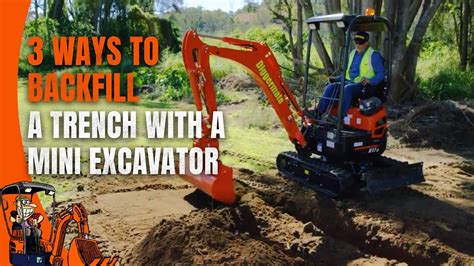 backfilling with a mini excavator|How To Operate a Mini Excavator .